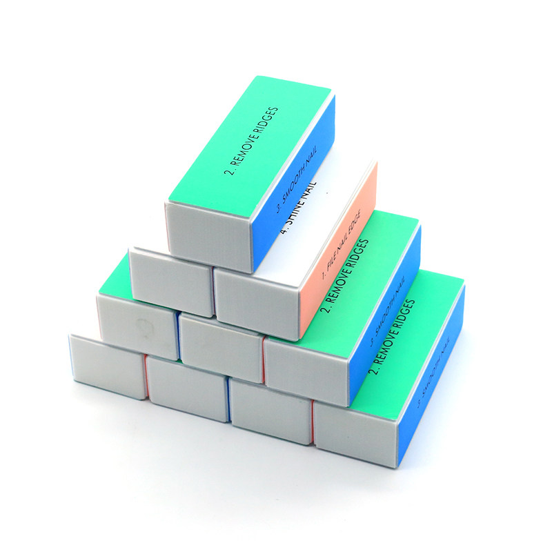好货Nails Buffer Grind Buffing Block pink Nail File For图片
