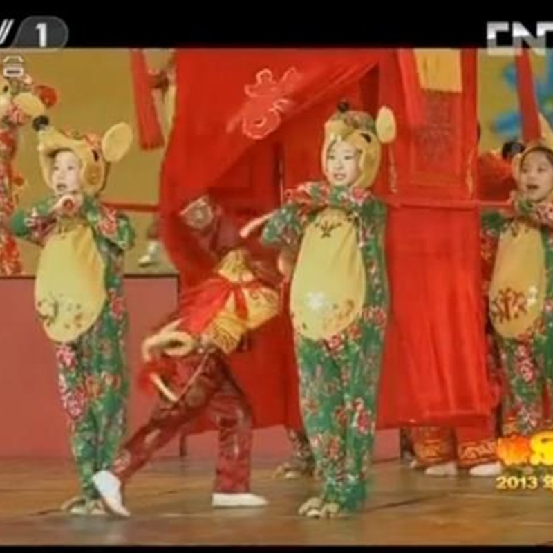 l2018年六 一晚会儿童歌舞剧老《国生肖》舞蹈演出服鼠表演服中装