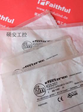 议价 IGS207 易福门全新电感式感测器 IGB3012-APKG/U拍前询价