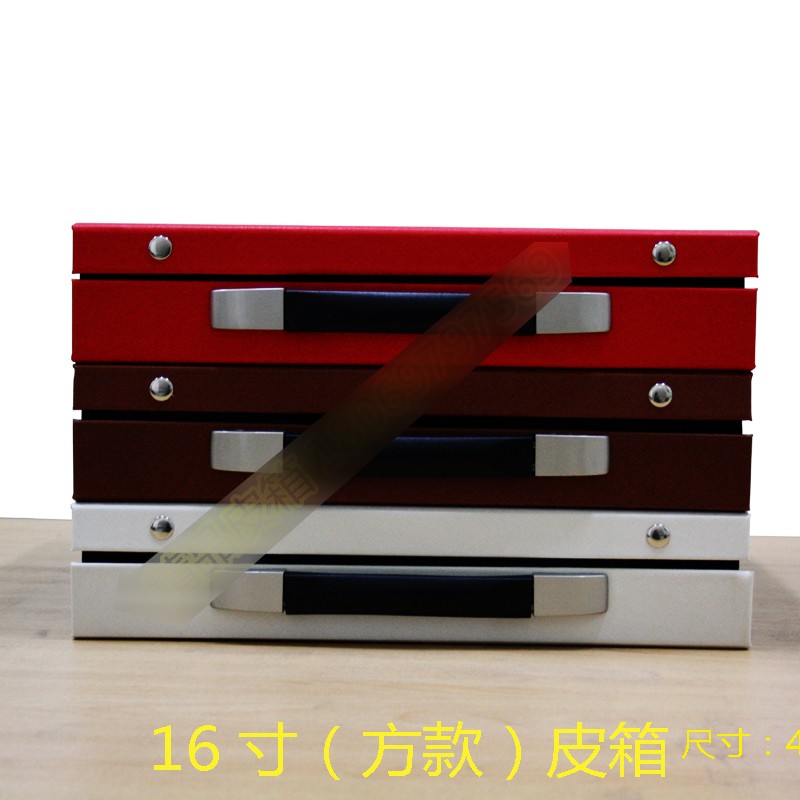高档结婚相簿皮箱18寸方16寸照相馆相簿皮箱包邮礼品箱装婚纱摄影