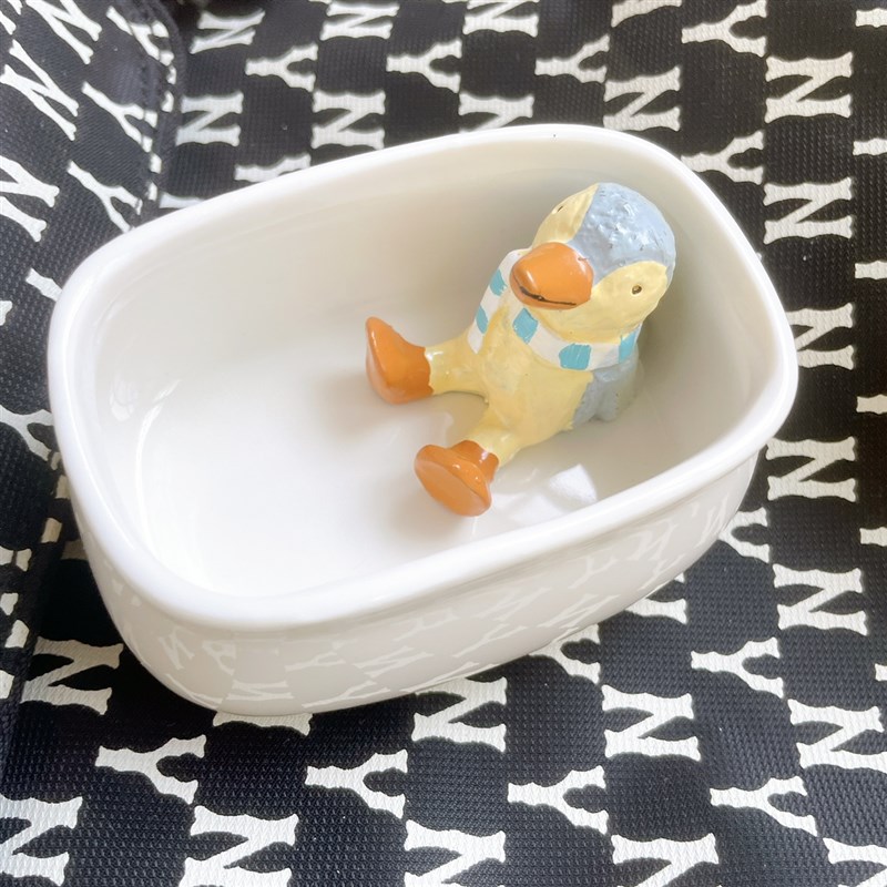浴缸笔洗 h摆件卡通玩偶 陶瓷洗笔筒