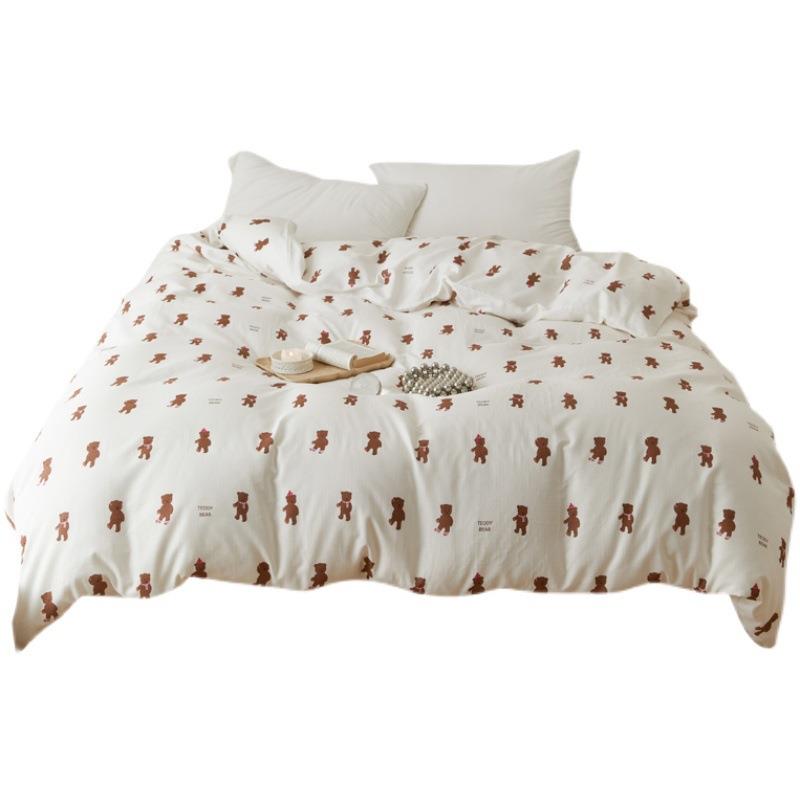 双层单被套纱柔单全棉888软床单床笠单件学生宿舍单双人品床品