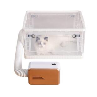 宠物烘干箱猫咪降噪滑轮透明烘干箱家用狗狗宠物洗澡吹干机箱子