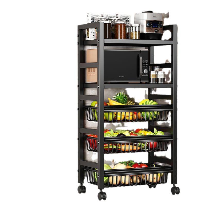 厨房橱柜篮子置物架落地层物储水果蔬加厚zwj菜储物架多功多能菜