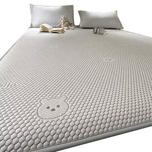 2025新款冰豆豆凉席夏季凉感垫子天软床笠冰丝学生宿舍单人三件套