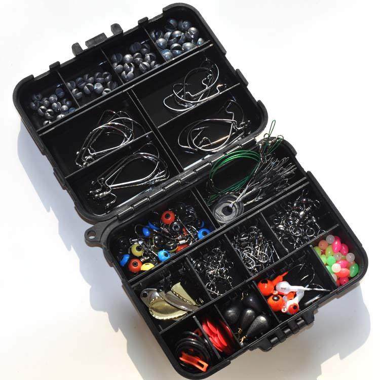 厂家188件钓鱼小配件套装路亚海钓矶钓转环曲柄钩路亚钳