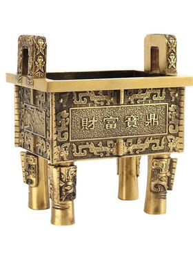 厂家铜鼎摆件财富宝鼎鼎盛千秋家居工艺品铜器摆件