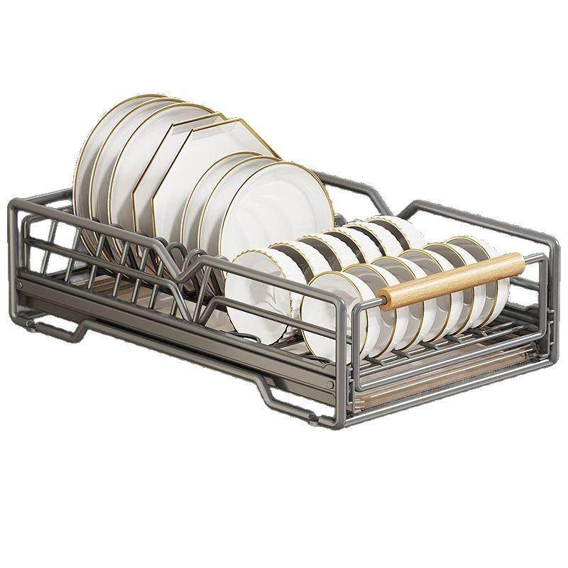 碗碟收纳架厨房橱柜内置物架抽屉式抽拉篮碗篮沥水碗架碗盘碗柜子,厨房/烹饪用具,抹布架/厨房清洁收纳架,淘宝优惠券,粉丝福利购,淘宝优惠卷