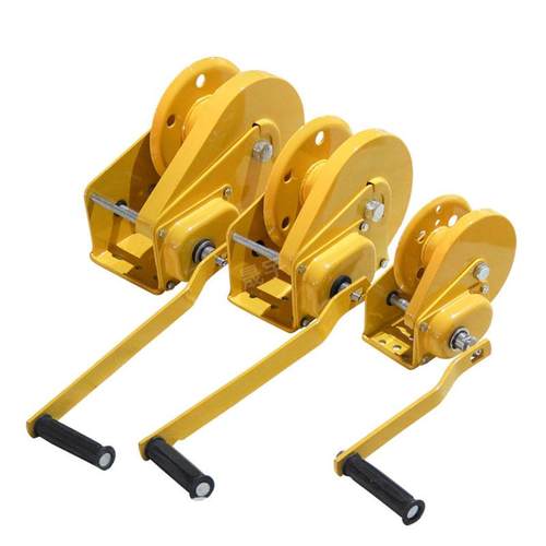 自锁式手摇绞盘HandWinch重型手摇绞盘不锈钢绞盘镀锌手动绞盘