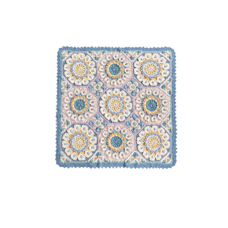 卡萨布兰卡拼花毯手工DIY钩针编织毛线材料包