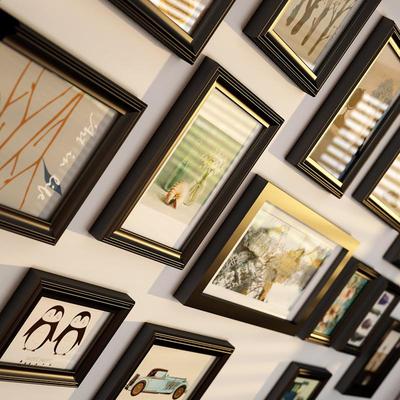 包邮博宁塞纳实木相框创意照片墙/相框墙