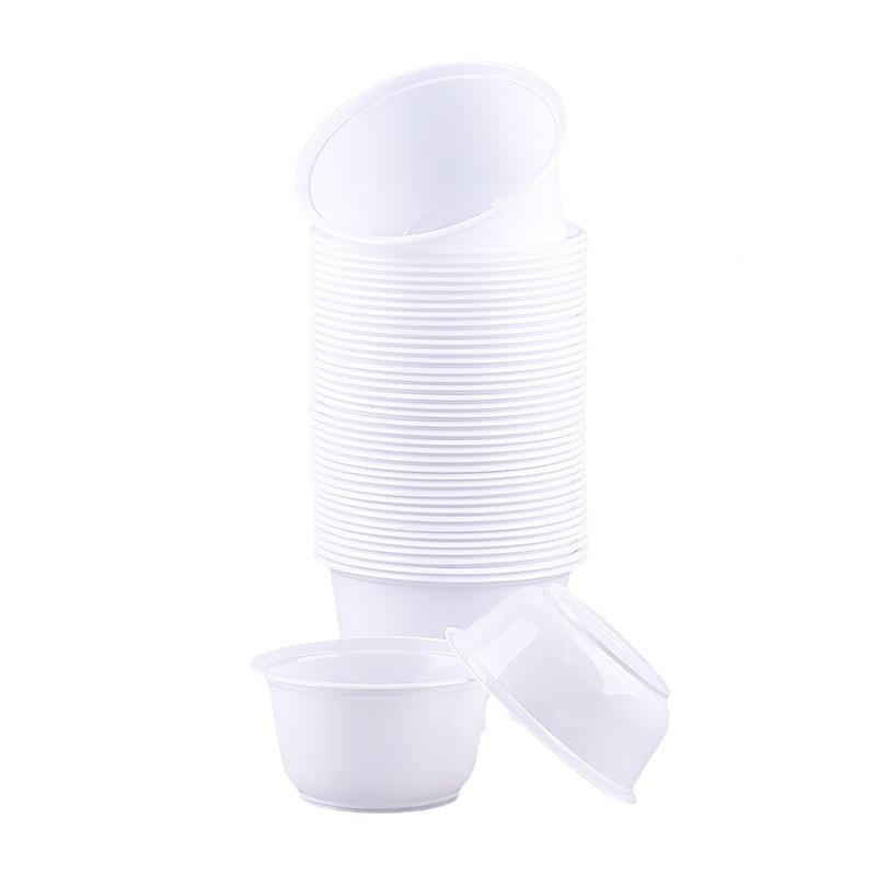 一次性碗圆餐形白色5塑料外卖打包盒36/0/001一次性碗000汤饭碗带