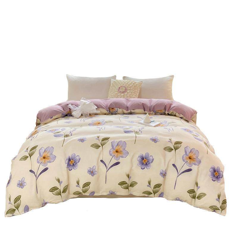 水毛洗y-566棉印花单被套床人上用品四件套厚磨双加人被套直播,床上用品,学生床品套件,淘宝优惠券,粉丝福利购,淘宝优惠卷