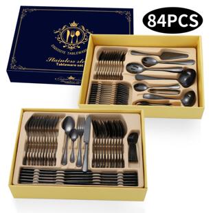 720/84件1套装礼盒餐具刀叉勺HR10系列酒西店餐牛排刀叉