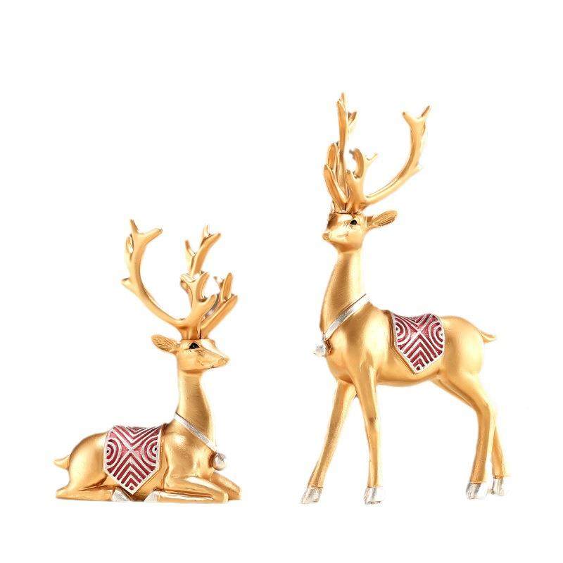 招财麋鹿摆件家居装品客厅关玄电视柜IUA酒小饰摆设乔迁新居结婚,家居饰品,装饰摆件,淘宝优惠券,粉丝福利购,淘宝优惠卷