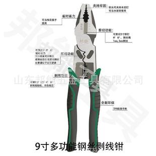 电工修理省力高硬度 工业级8寸9寸尖嘴钳铬钒钢多功能世达款