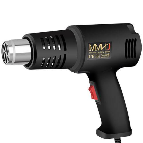 大功率热风枪数显小型工业调温烤枪汽车贴膜热缩膜塑料焊枪电吹风