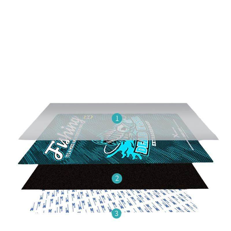 钓箱箱盖保护贴纸D立体纹理防水防刮耐磨水晶贴膜个性欧美风