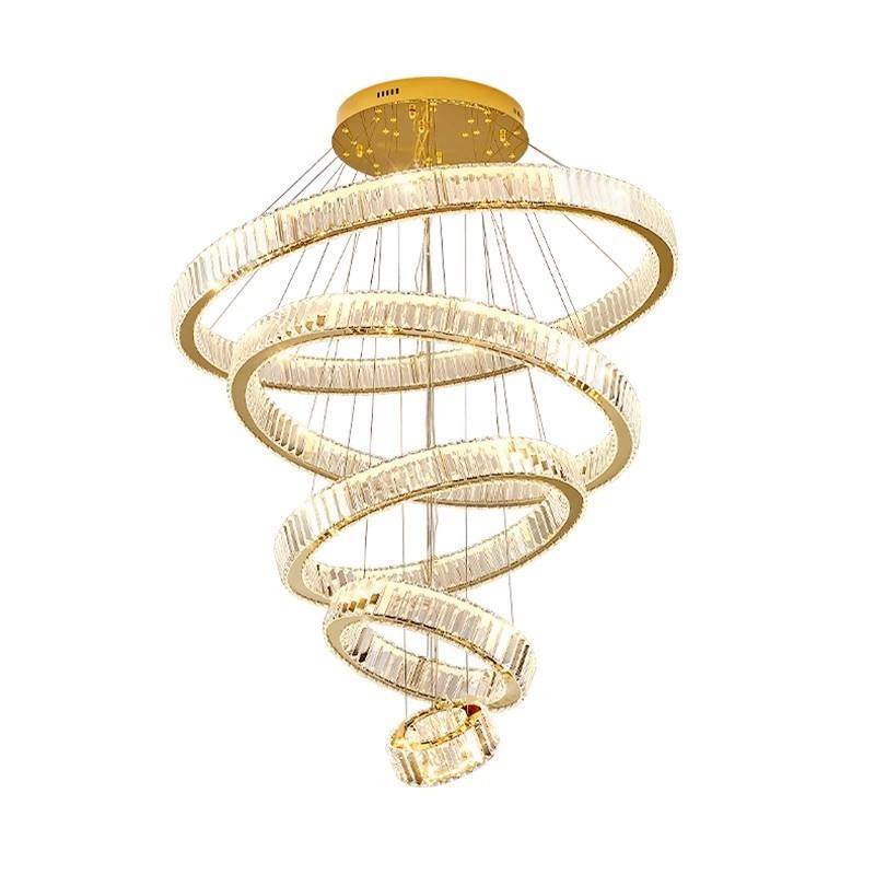 新款复式楼别墅大气水晶吊灯公寓loft跃层吊灯中空楼梯水晶吊灯具,家装灯饰光源,智能吊灯,淘宝优惠券,粉丝福利购,淘宝优惠卷