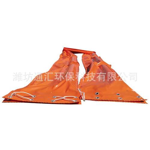 PVC围油栏固体浮子式围油栏应急型拦污带水上船舶码头溢油拦污屏
