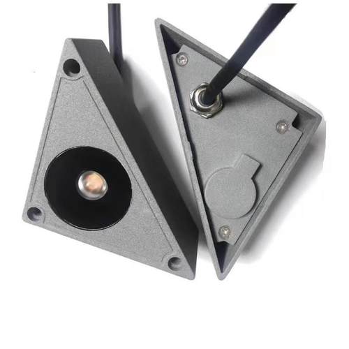 LED三角形台阶灯防水墙角灯嵌入式踏步灯楼角灯楼梯灯防雨步梯灯