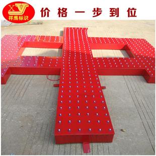 厂发家制作大型铝板点阵超高字亮面户外平光字