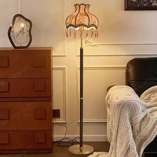 厂家复古721中美式客厅发旁印吊坠布罩沙氛围书花房卧古室床头