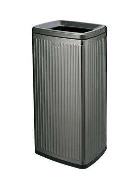 FGN方形竖纹古用典盖不锈钢垃圾SF30-F07桶大号商酒店商场电梯口