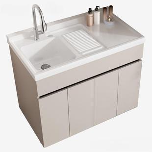 Kx窝h蜂铝阳台洗衣柜衣洗盆大柜水池洗衣槽OGR落地组合单盆小户型