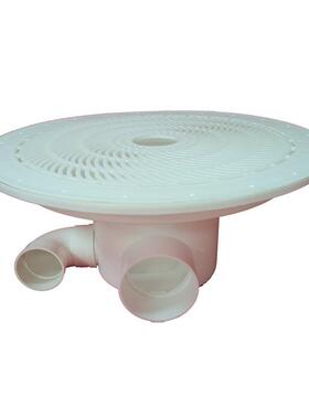 F0排07双排鱼马桶底排面滤桶F007帆马布水池排污口养殖水池大过型