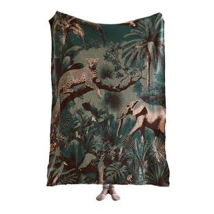 新品热雨林高级带针织毯家居百搭毯子尼办室桑尼亚午休毯公桑亚