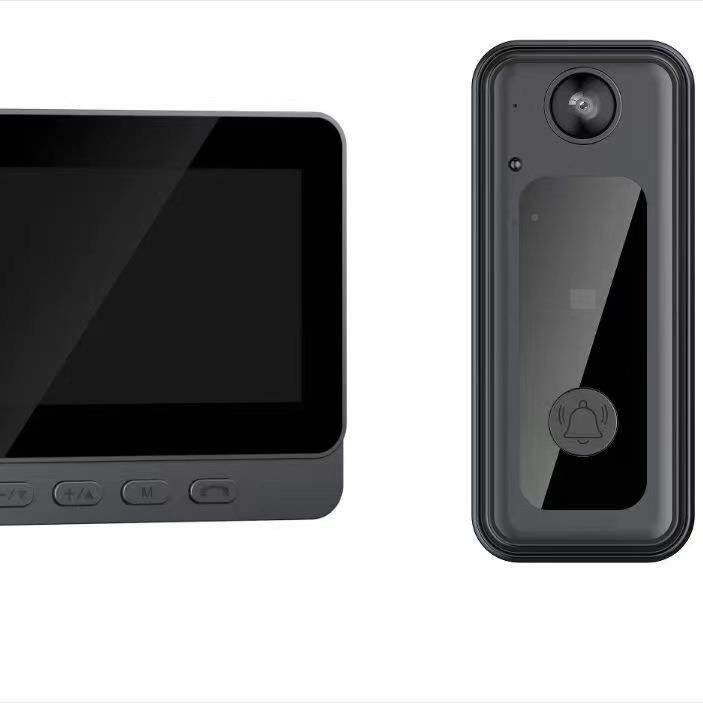 智能可视门铃1M3家用带屏无线清对智能高视频监讲控新款私模