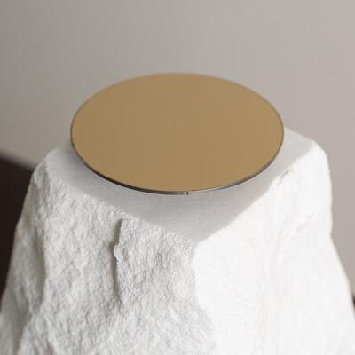 艺贝代样RZB-2691板间餐厅子餐桌复品古石头蜡烛烛台摆件高级感现