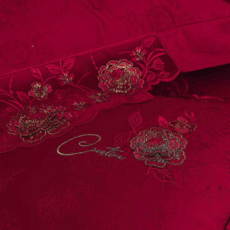 庆家纺备简约MBY106款四件套结婚上床用品女方婚婚四件套,床上用品,婚庆床品套件,淘宝优惠券,粉丝福利购,淘宝优惠卷