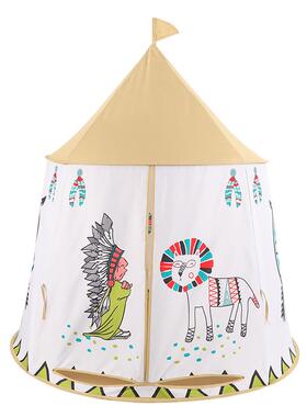 童儿第安帐篷室内外婴儿家庭独立47印游戏屋公主蒙城堡古包玩具