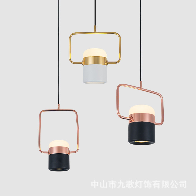 北欧风格吧台吊灯餐厅酒店后现代轻奢创意卧室床头设计师民宿吊灯