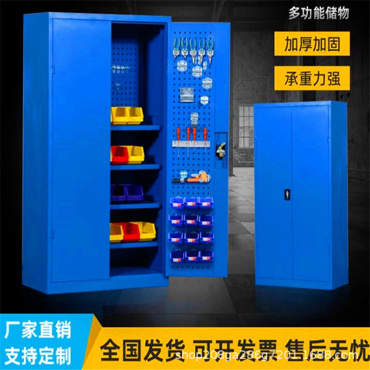 工具车工具柜汽修抽屉式多功能推车双开门铁皮维修工具车间储物箱
