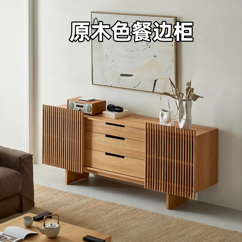 意式烤漆餐边柜黑色复古风玄关柜现代简约客厅边柜收纳储物柜包邮