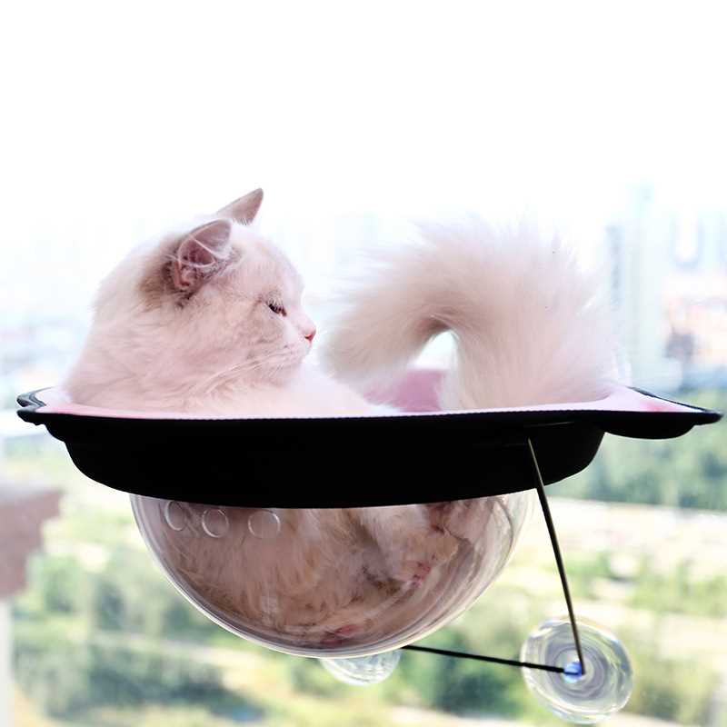 厂家批发 新款太空舱猫窝吸盘式猫吊床猫咪晒太阳窗台窝 宠物用品