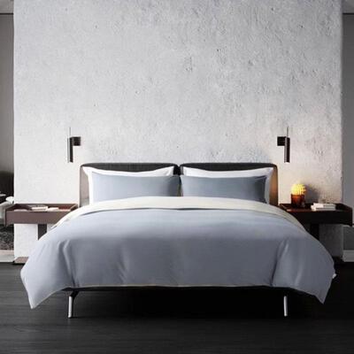 代字行丨 HATTON哈顿 床单被套四件套拼色磨毛冬季 保暖床上用品