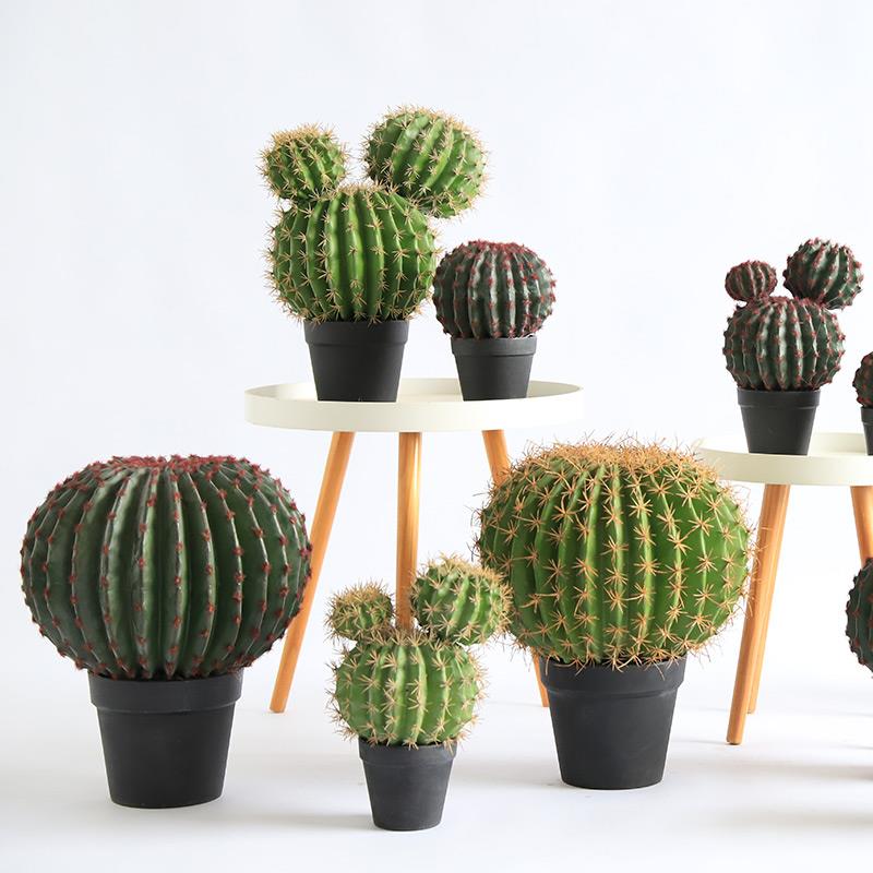 仿真仙人球绿植仿生盆栽摆件沙漠植物假仙人掌家居装饰热带造景