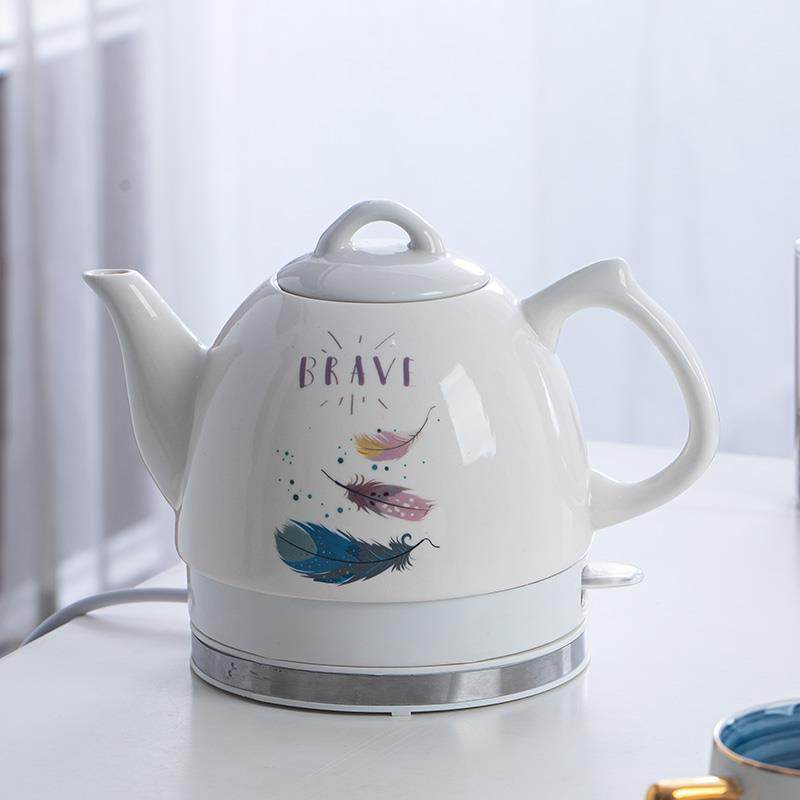 景德镇陶瓷电热水壶自动断电瓷器烧水壶家用防干烧小号泡茶开水壶
