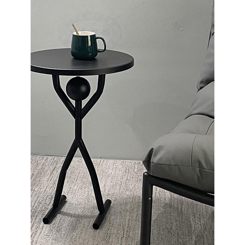 客厅小圆桌沙发移动创意个性边几茶几边柜角几铁艺置物桌茶几