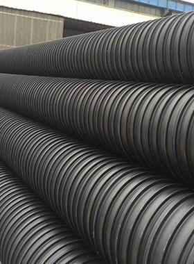 现货HDPE双壁波纹管市政建设排污管道聚乙烯壁缠绕管聚排水波纹管
