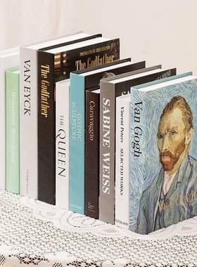 简约现代假书摆件仿真书道具模型样板房店铺装饰品创意书柜书盒