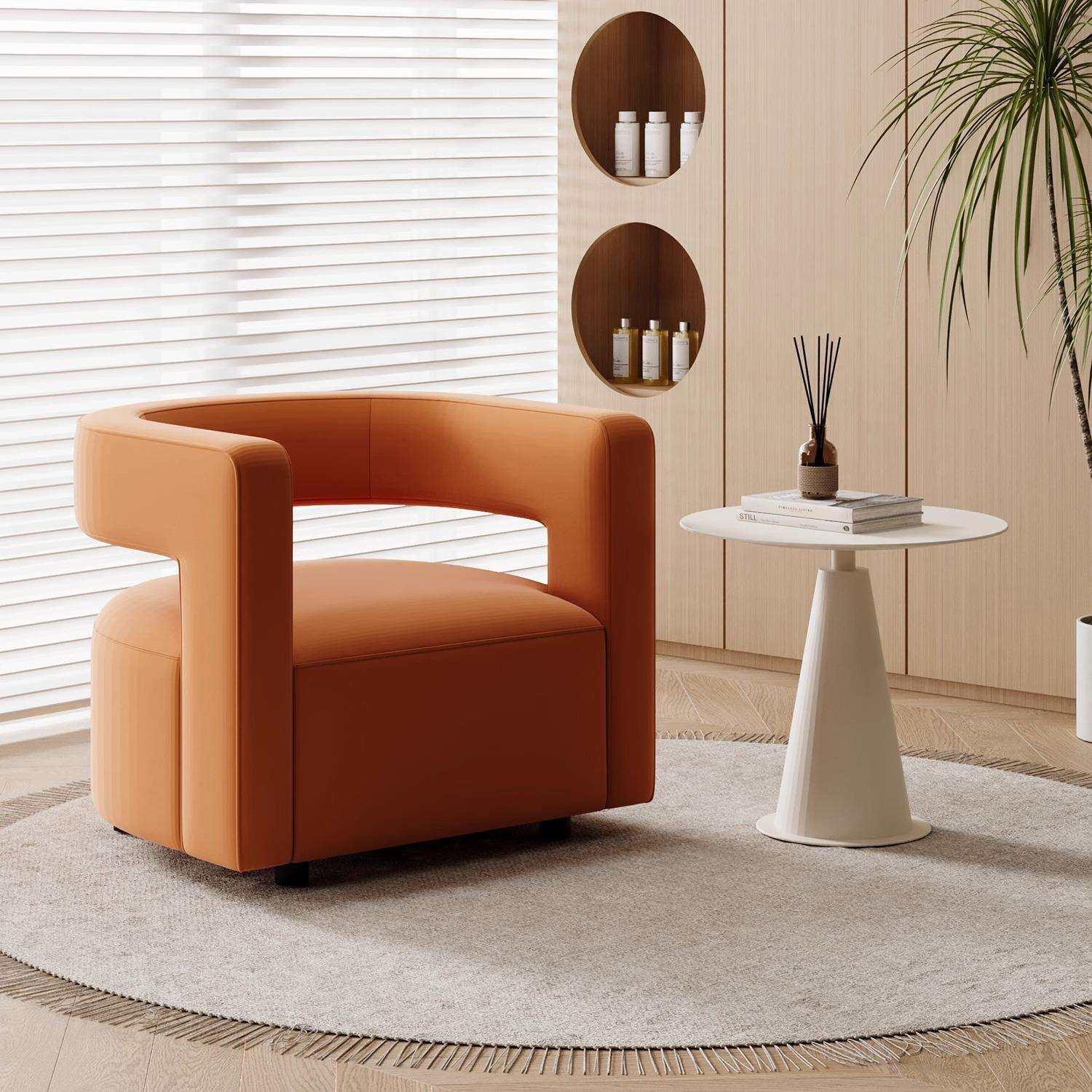 工厂北欧单人沙发椅创意休闲扶手椅客厅酒店布艺实木椅子靠背家用