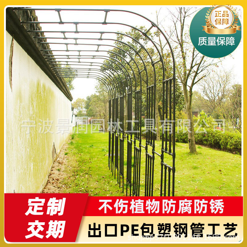 藤攀爬铁线莲花架拱门月季爬架架鲜花架子攀藤藤本支柱欧式蔷薇花