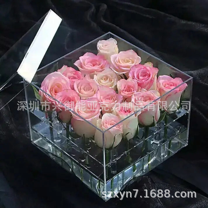 亚克力高档花篮/亚克力时尚花盒/亚克力高端礼品花盒/价格优惠,