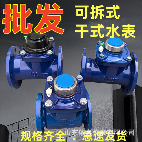 干式水表螺翼式法兰DN50机械2寸防冻4寸DN150自来水表设计仪表