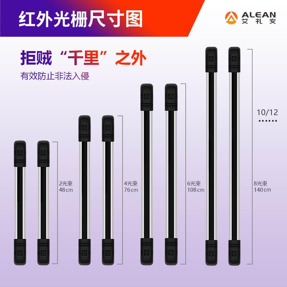 红外光栅艾礼安红外对射光栅报警器红外栅栏周界防盗报警器
